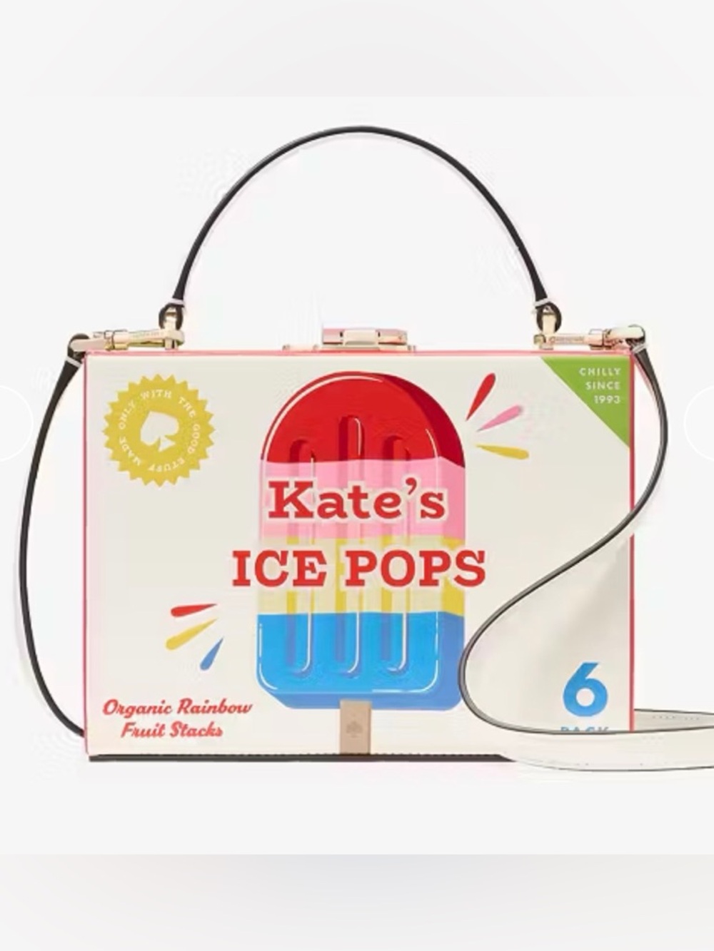 kate spade Cream Multi Ice Pop Box Clutch